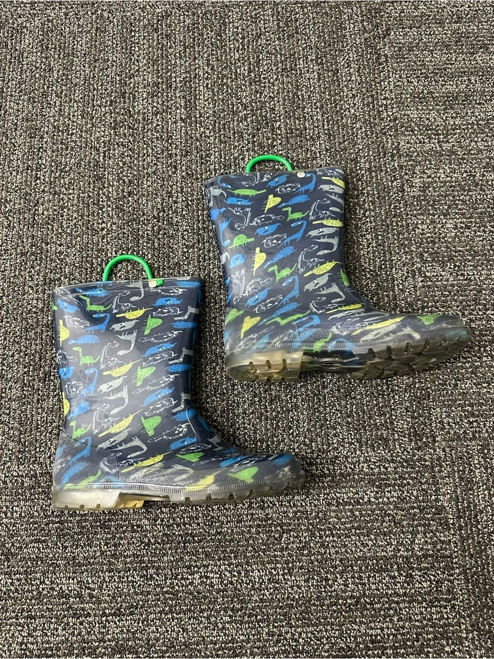 Children's Sz 6 Dinosaur Cartoon Waterproof & Slip-resistant Rain Boots